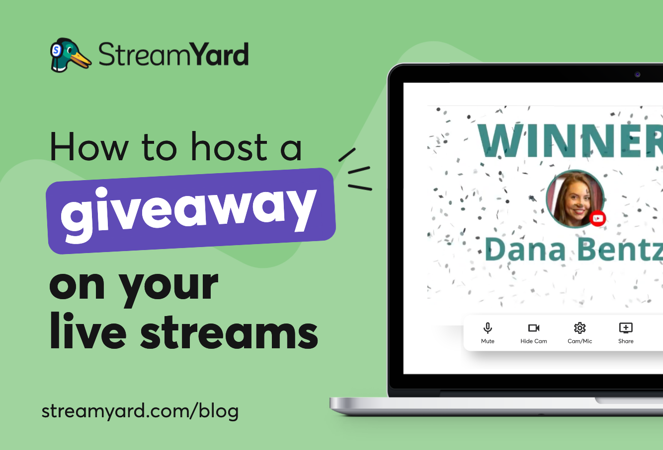Here's a comprehensive guide on how to host a live giveaway.