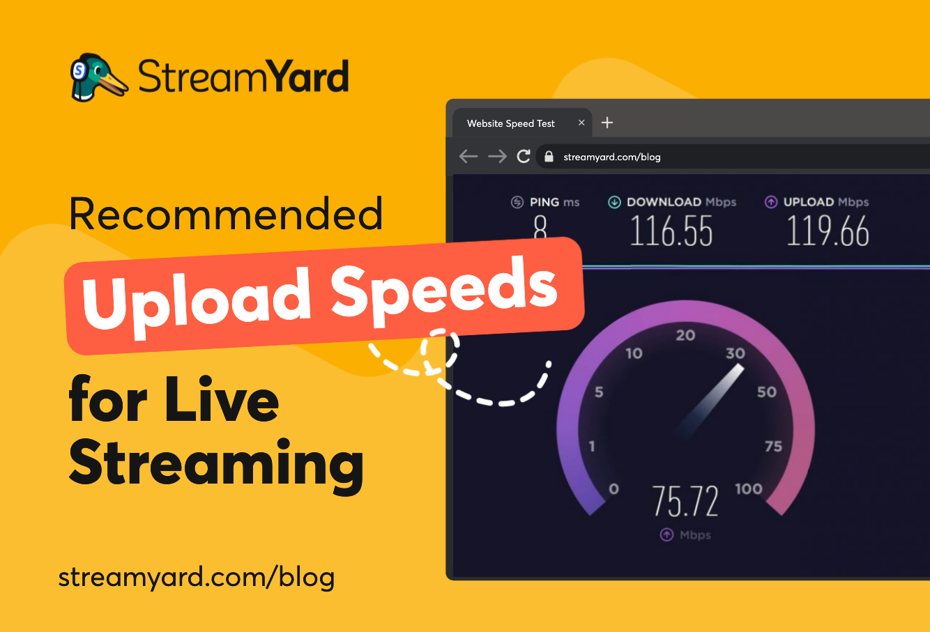 Learn whether upload speeds for live streaming, or download speeds matter most for live streaming.
